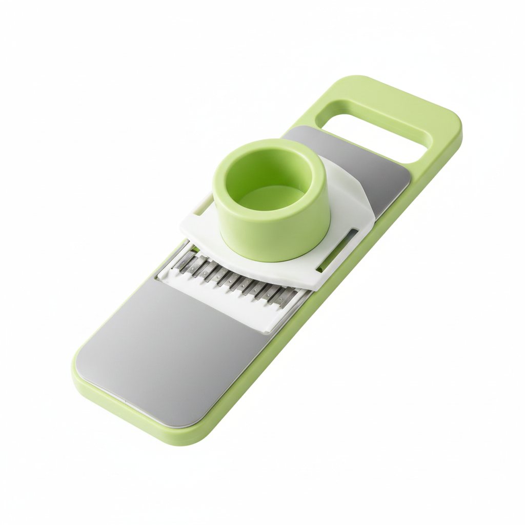 5-in-1 Vegetable & Fruit Slicer – Sharp Stainless Steel Mandoline with Safety Guard